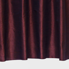 Dark Maroon Art Silk Curtain Panels