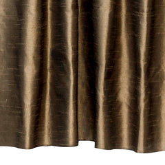 Medium Brown Art Silk Curtain Panels