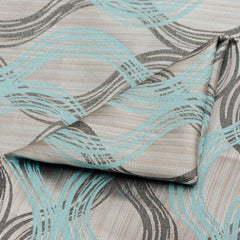 Aqua Jacquard Fabric By The Yard