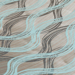 Aqua Jacquard Fabric By The Yard