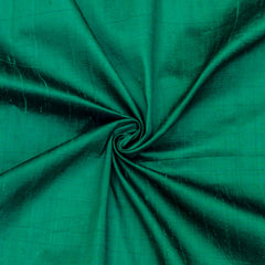 Dark Peacock Green Silk Dupioni Curtain Panels