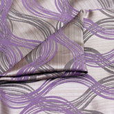 Purple Jacquard Fabric By The Yard