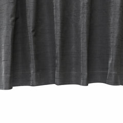 Charcoal Grey Art Silk Curtain Panels