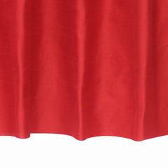 Blood Red Art Silk Curtain Panels