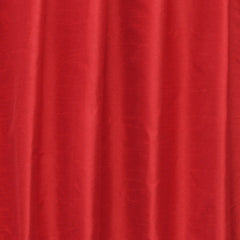 Blood Red Art Silk Curtain Panels