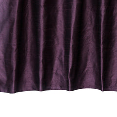 Dark Plum Art Silk Curtain Panels