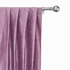 Lilac Art Silk Curtain Panels