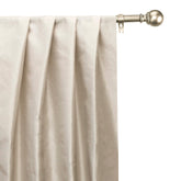 Light Pearl Gray Art Silk Curtain Panels