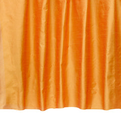Saffron Orange Art Silk Curtain Panels