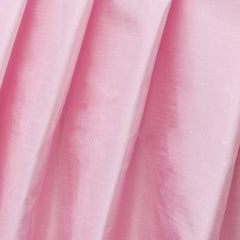 Soft Pink Art Silk Curtain Panels