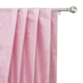 Soft Pink Art Silk Curtain Panels