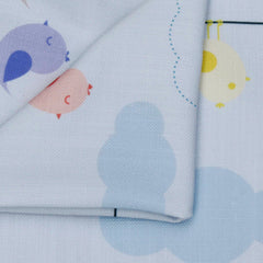 Cute Birds Kids Cotton Fabric By The Yard