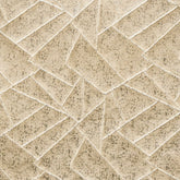 Beige Mosaics Foil Jacquard Fabric By The Yard