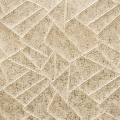 Beige Mosaics Foil Jacquard Fabric By The Yard