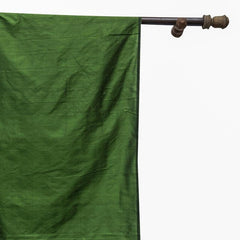 Moss Green Silk Dupioni Curtain Panels