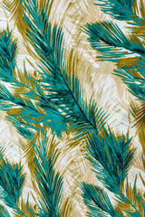 The Green Field Satin Fabric By The Yard