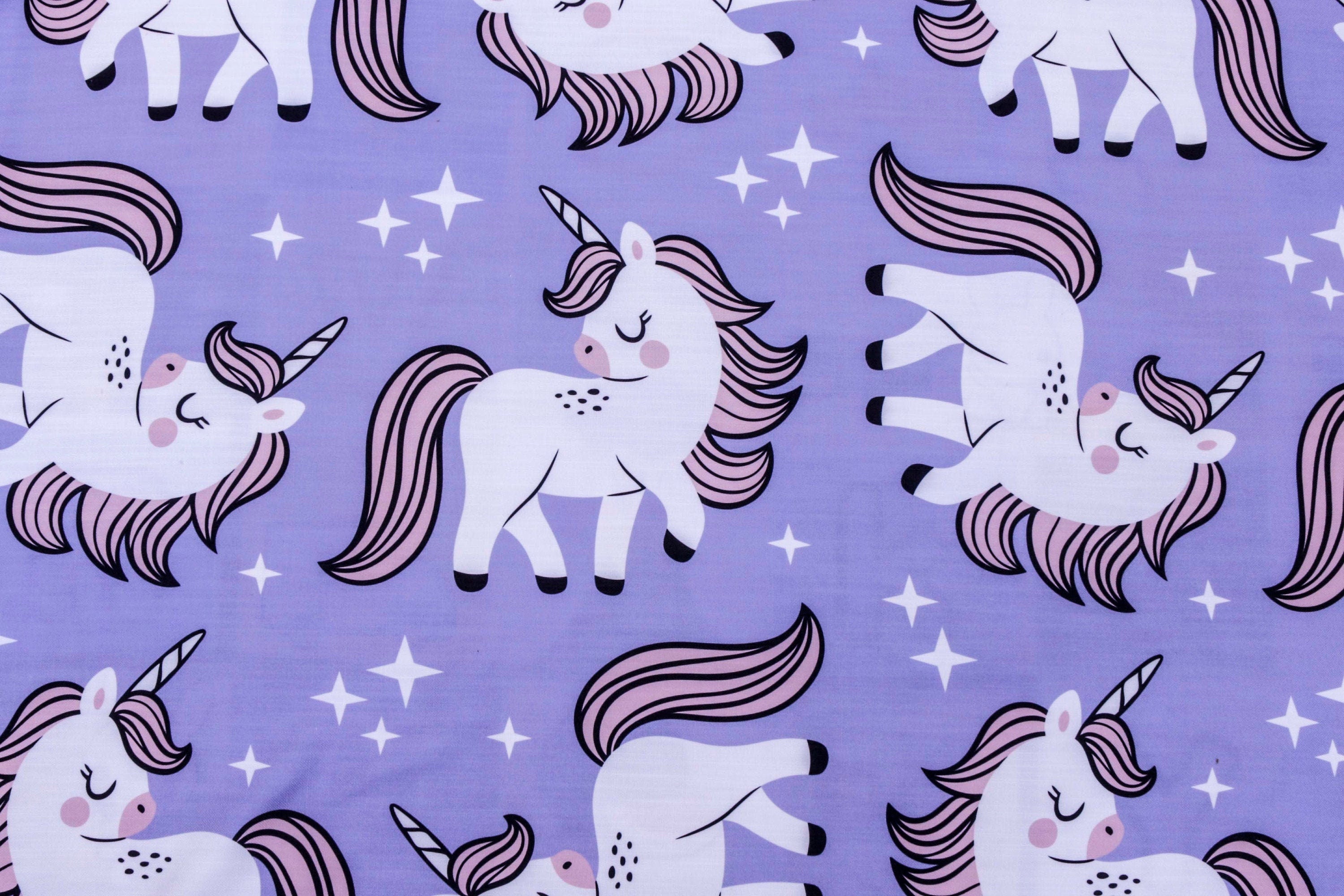 Unicorn Kids Cotton Fabric By The Yard