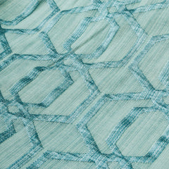 Aqua Blue Jacquard Fabric By The Yard