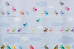Cute Birds Kids Cotton Fabric By The Yard