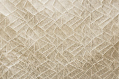 Beige Mosaics Foil Jacquard Fabric By The Yard