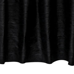 Black Pure Silk Dupioni Curtain Panels