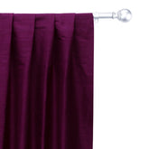 Burgundy Pure Silk Dupioni Curtain Panels