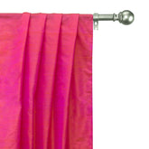 Pink & Orange Pure Silk Dupioni Curtain Panels