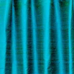 Turquoise Green Pure Silk Dupioni Curtain Panels