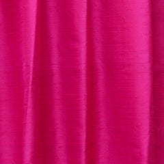 Fuchsia Pink Pure Silk Dupioni Curtain Panels