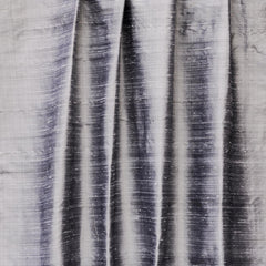 Silver Gray Pure Silk Dupioni Curtain Panels