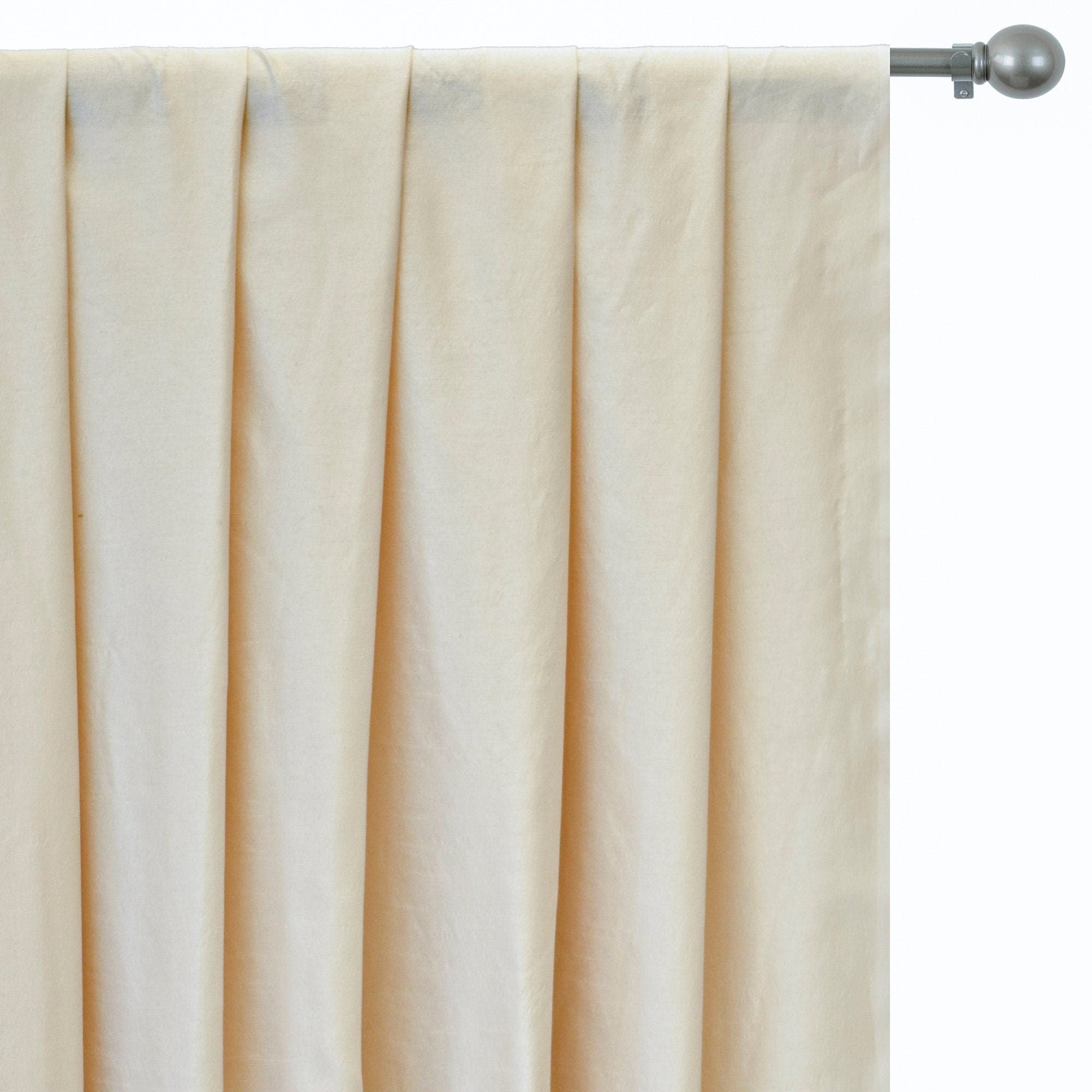 Cream Silk Dupioni Curtain Panels