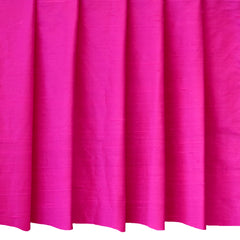 Fuchsia Pink Silk Dupioni Curtain Panels