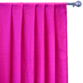 Fuchsia Pink Silk Dupioni Curtain Panels