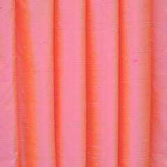 Pink And Gold Silk Dupioni Curtain Panels