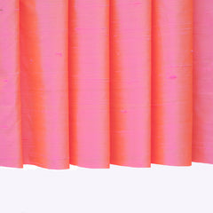 Pink And Gold Silk Dupioni Curtain Panels