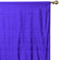Bright Blue Silk Dupioni Curtain Panels