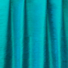 Peacock Green Blue Silk Dupioni Curtain Panels