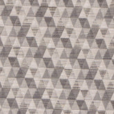 Beige Triangles Jacquard Velvet Fabric By The Yard