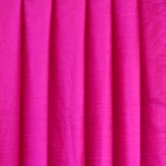 Fuchsia Pink Silk Dupioni Curtain Panels