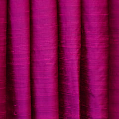 Dark Fuchsia Pink Silk Dupioni Curtain Panels