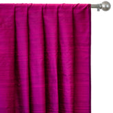 Dark Fuchsia Pink Silk Dupioni Curtain Panels