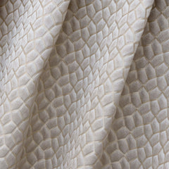 Gray Hexagon Jacquard Fabric By The Yard