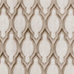 Beige Ogee Jacquard Fabric By The Yard