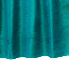 Peacock Green Blue Silk Dupioni Curtain Panels