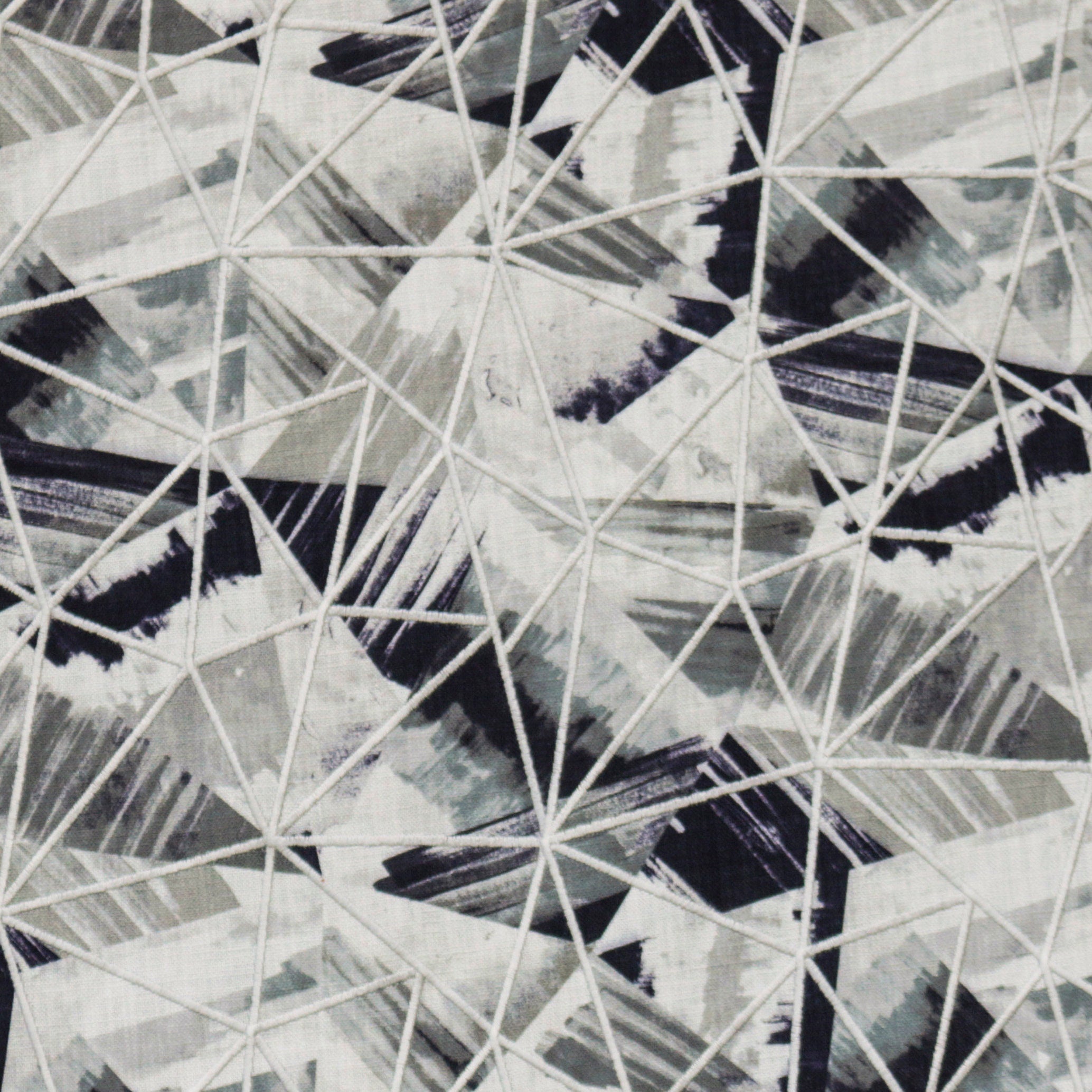 Abstract Triangles Cotton Fabric By The Yard