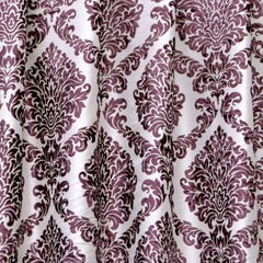 Purple Burntout Velvet Fabric By The Yard