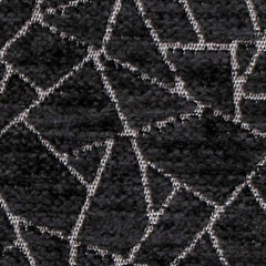 Black Web Jacquard Velvet Fabric By The Yard