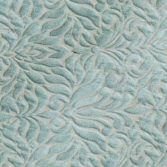 Teal Jacquard Fabric By The Yard
