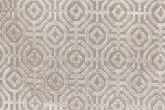 110" Wide Double Width Beige Jacquard Fabric By The Yard