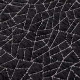 Black Web Jacquard Velvet Fabric By The Yard